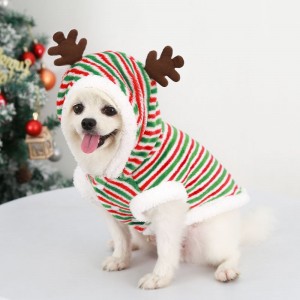 Diseñador Navidad invierno ropa para mascotas Ropa para perros Navidad Papá Noel mascota perro gato ropa para perros