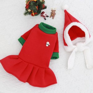 Pakaian hewan peliharaan musim dingin Natal desainer pakaian anjing pakaian anjing kucing kucing peliharaan Santa Klaus Natal
