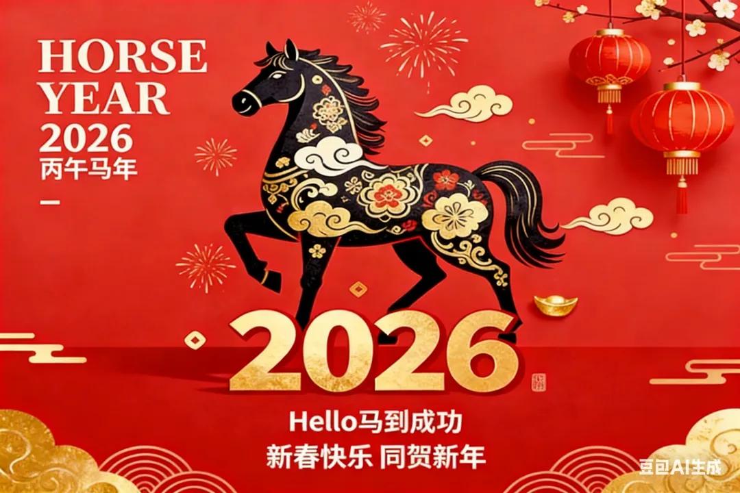 Bona furtuna in l'annu di u cavallu | Avvisu di vacanze di a Festa di Primavera di Judphone 2026