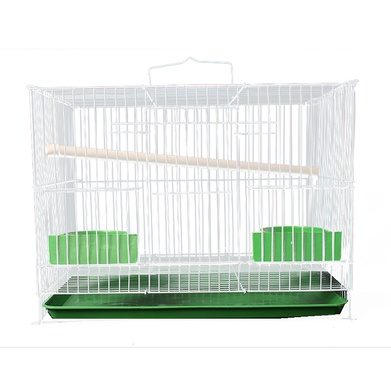Plateau de ceinture en métal de haute qualité avec cage à oiseaux et cage à perroquets multicolores