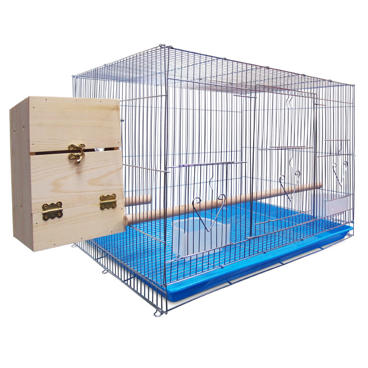 Visokokvalitetni sklopivi metalni galvanizovani veliki kavez za papagaje sa drvenim okvirom i kutijom za ručak i kavezom za ptice za razmnožavanje