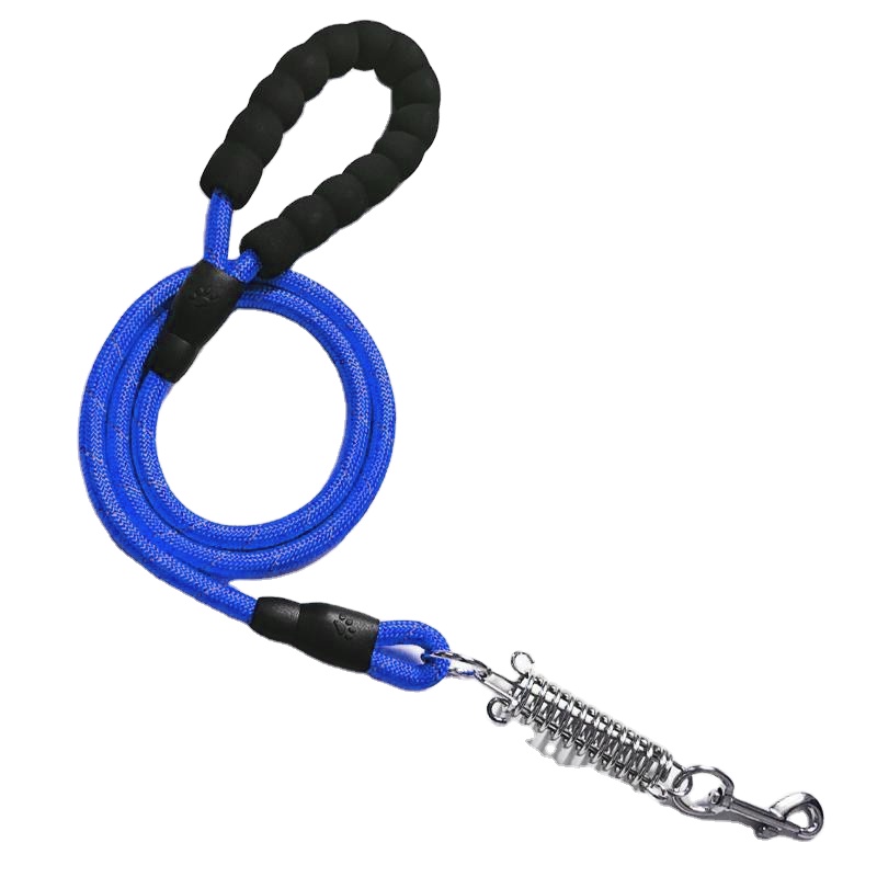 Hot sale reflective leash nilon leash outdoor tracking tali kaamanan spring anjing leash