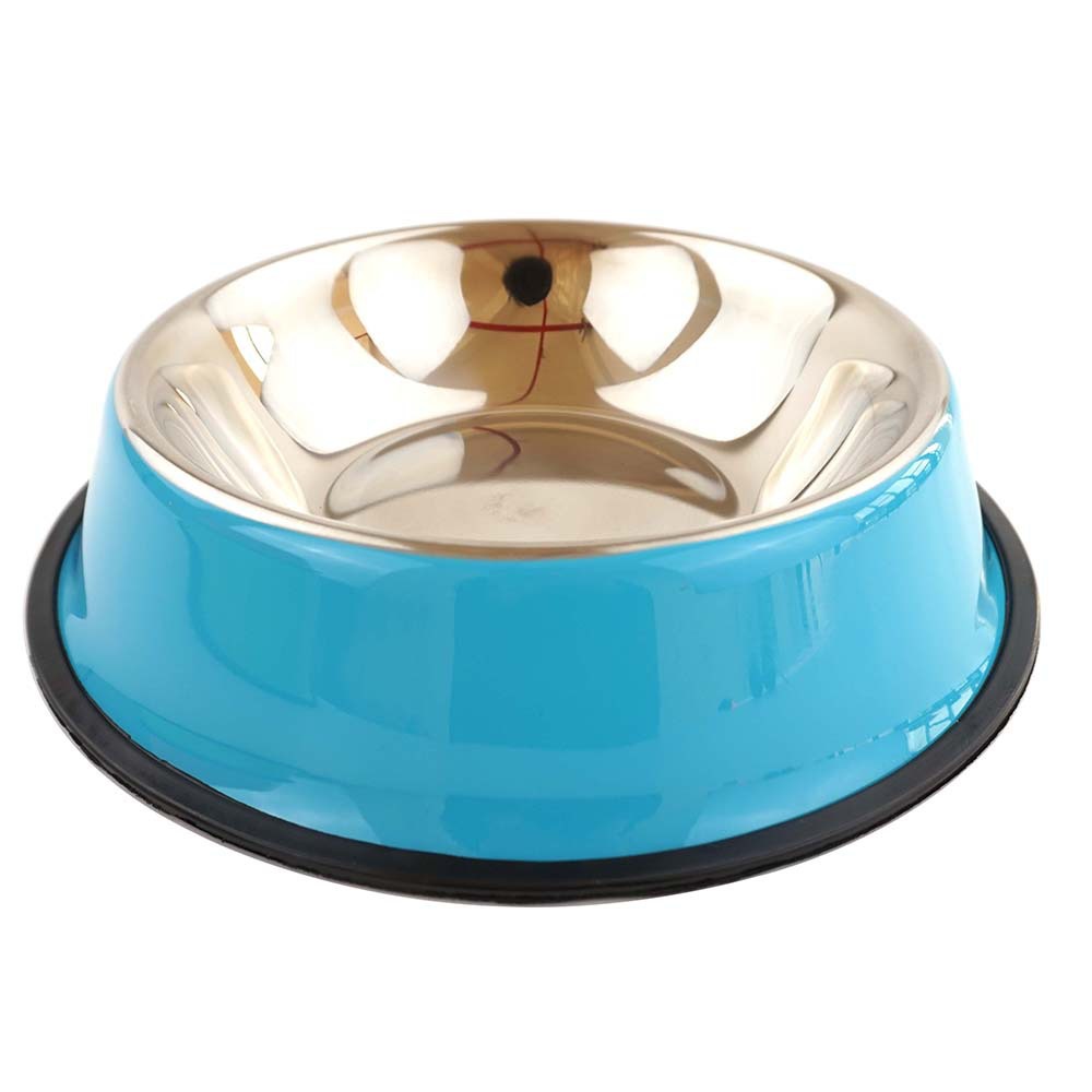 Produsen kualitas tinggi terlaris stainless steel non-slip anti-jatuh mangkuk makanan anjing mangkuk kucing stainless steel mangkuk pet
