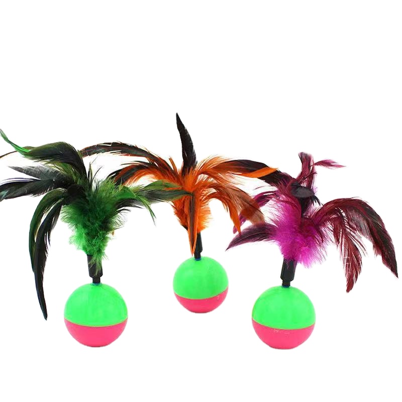 Tutus Clearance Interactive Cat Toys Funny Tumbler Feather Cat Toys