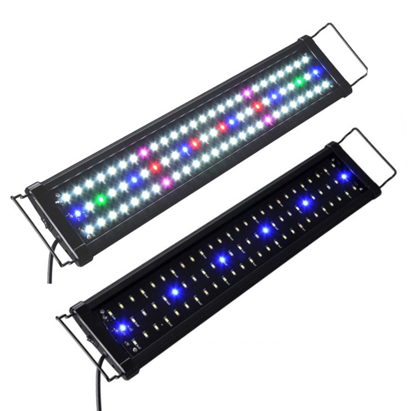 30-120cm nouveauté lumière LED d'aquarium à spectre complet télécommande adapté à la lumière de corail de récif d'aquarium