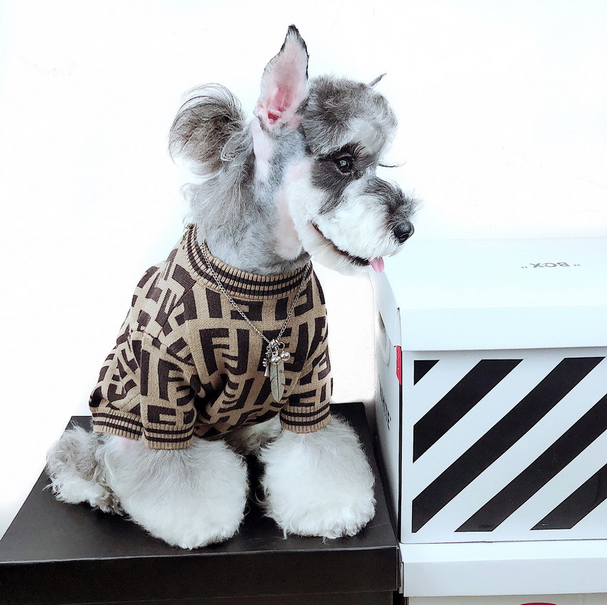Grosir pakaian anjing populer sweater anjing lembut fashion rajutan sweater anjing hangat