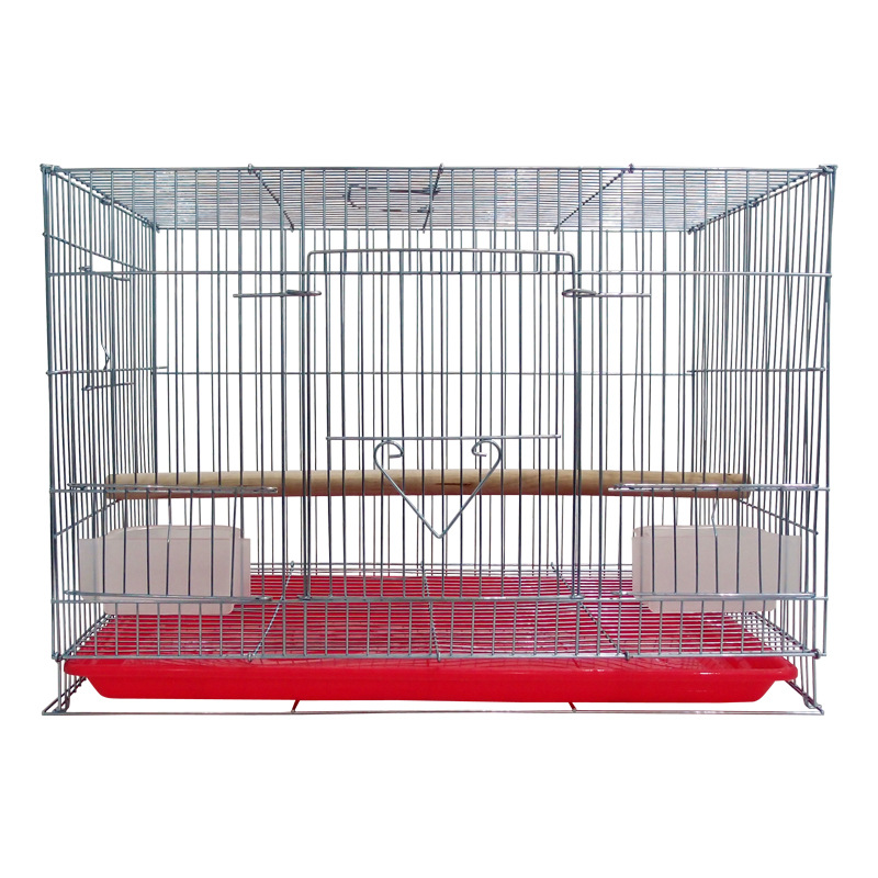 47*30*33 Kawat Logam Besar Square Traveling Parrot Breeding Pet Rabbit Animal Chicken Carrier Cage