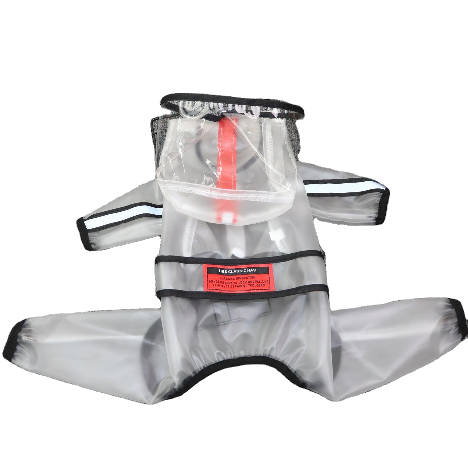 Výrobce Transparentní PVC Nepromokavá bunda pro psy Outdoor Waterproof Dog Pláštěnka