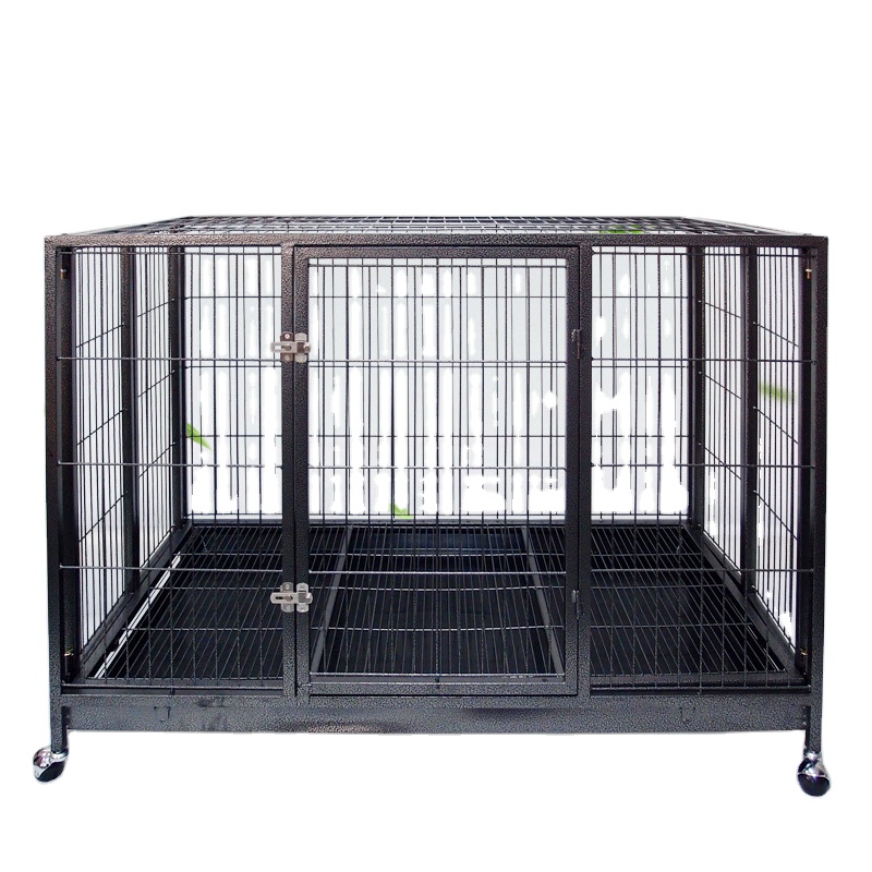 Mataas na kalidad ng bahay metal natitiklop na malaking dog cage heavy duty dog ​​cage, dog breeding cage