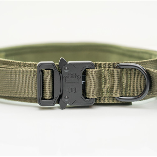 Amazon waxay iibisaa Nylon Zinc Alloy Tactical Tag Dog Chain Choker Dog Collar Tactical