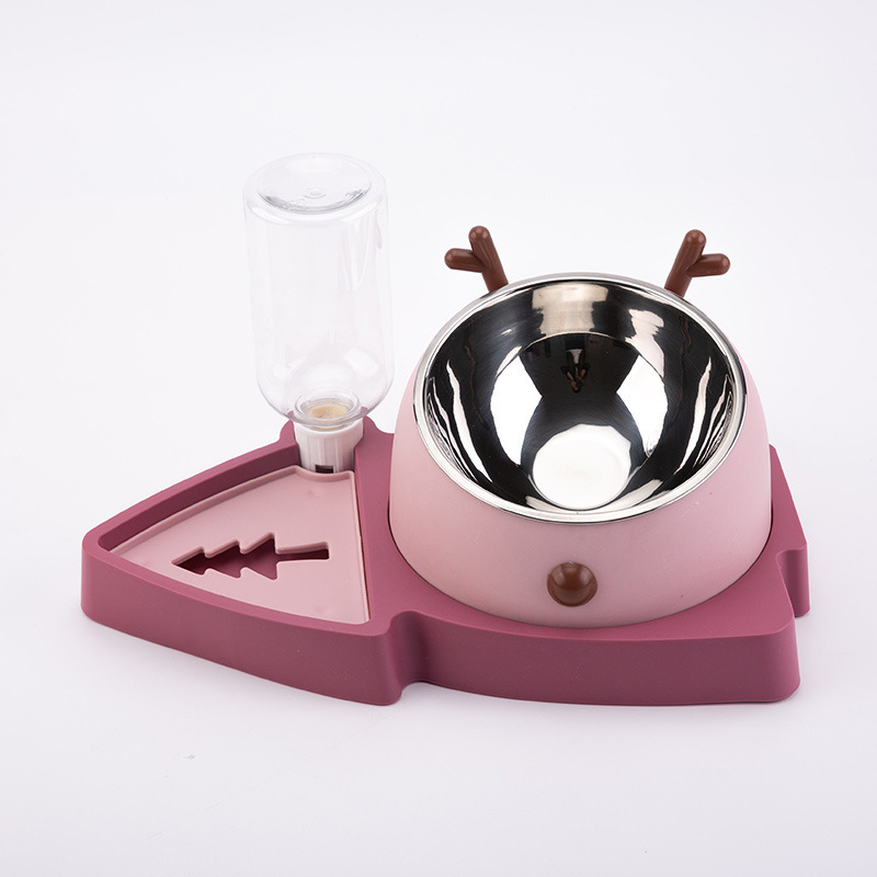 God kvalitet aftageligt design Dobbelt skål håndvask Ergonomisk flerfarvet foderskål til kæledyr
